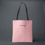 Personalised Pink Heart Tote Bag – Custom Name<br><div class="desc">This stylish pink tote bag features a charming hand-drawn heart pattern, making it the perfect accessory for romantics, fashion lovers, and gift-givers! The customisable name option allows you to add a personal touch, making it a great gift for birthdays, anniversaries, Valentine’s Day, bridesmaids, or just because. With a soft pastel...</div>