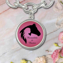 Personalised Pink Horse and Owner Name