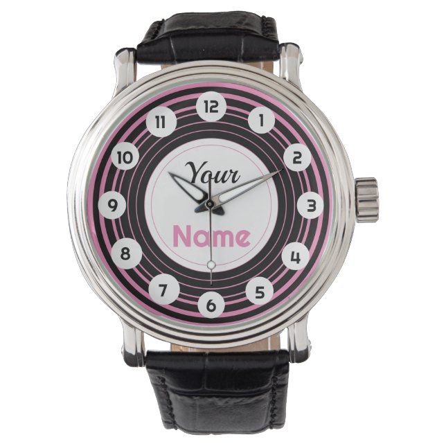 Personalised Pink hypnosis Watch (Front)