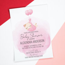 Personalised Pink Kitten Baby Girl Shower