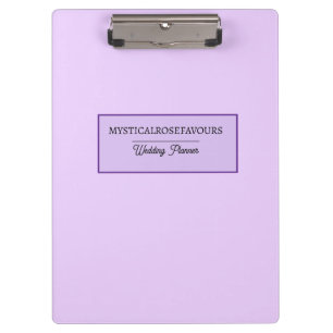Personalised Pink Lavender Clipboard