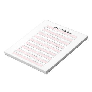 Personalised Pink Lined Notepad
