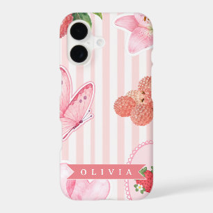 Personalised Pink Lychee Strawberry Girly Coquette