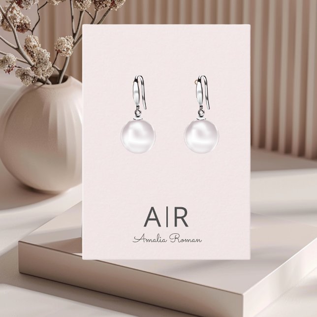 Personalised Pink Monogram Business Card (Creator Uploaded)