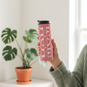 Personalised Pink Mothers Day Tumbler Gift for Mum