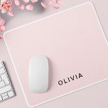 Personalised Pink & Name Monogram | Elegant Custom Mouse Pad<br><div class="desc">Upgrade your workspace with this elegant personalised mouse pad. Featuring a sleek pastel pink design with a customisable monogram and name, this mouse pad adds a touch of sophistication to your desk. Perfect for home or office use, its smooth surface ensures precise mouse movement, while the non-slip backing keeps it...</div>
