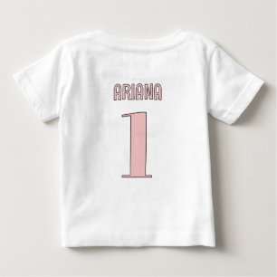 Personalised Pink One Silly Goose First Birthday Baby T-Shirt