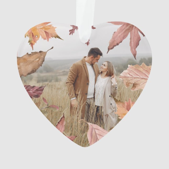 Personalised Pink Our First Christmas Photo Ornament (Back)