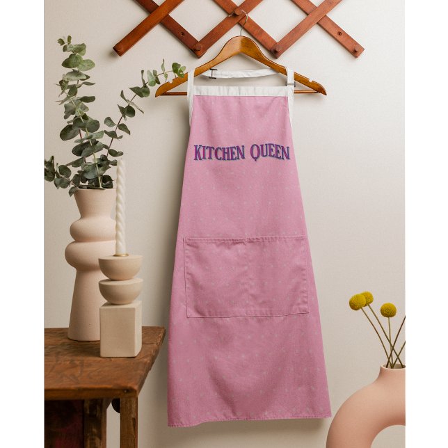 Personalised Pink Pastel Apron - Custom Text (Creator Uploaded)