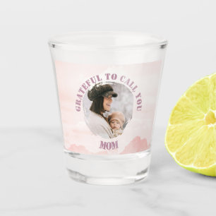 Personalised Pink Pastel Shot Glass for Mum