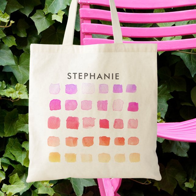 Personalised Pink Pattern  Tote Bag (Creator Uploaded)