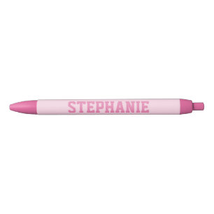Personalised Pink Pen Patch Varsity