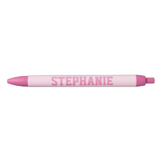 Personalised Pink Pen Patch Varsity