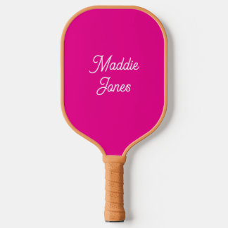 personalised Pink pickle ball paddle