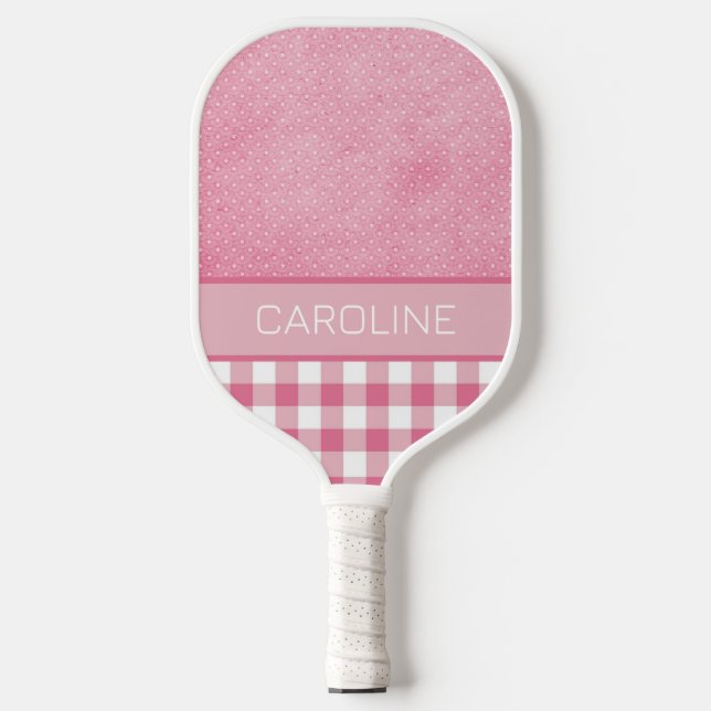 Personalised Pink Pickleball Paddle (Front)
