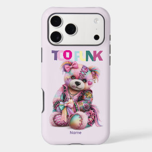 Personalised Pink Punk Teddy