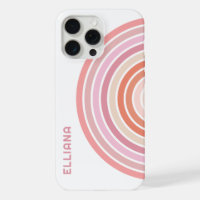 Personalised Pink Purple Orange Midcentury Stripes