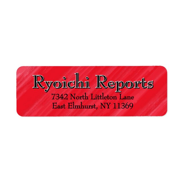 Personalised Pink Red Glamour (Front)