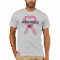 Personalised Pink Ribbon Heart Men's T-Shirt
