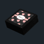 Personalised Pink Rose Jewellery Box<br><div class="desc">Personalise this decorative box by changing the name. Use this elegant pink rose box as a jewellery box,  gift box,  decor,  keepsake box,  etc... .The design is from original art.</div>