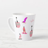 Personalised Pink Snowboard Snowboarding Small