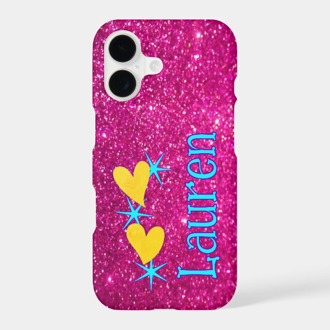 Personalised Pink Sparkle (Back)