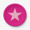 Personalised Pink Star Paper Plate