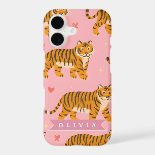 Personalised Pink Tiger Chic Edgy Fun Aesthetic