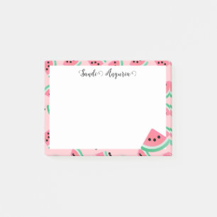 Personalised Pink Watermelon Post-it Notes