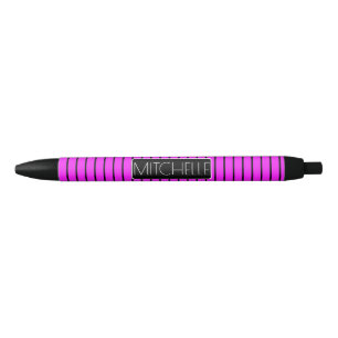 Personalised Pinstriped PBP1 Black Ink Pen
