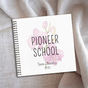 Personalised Pioneer School Notebooks with Orchids