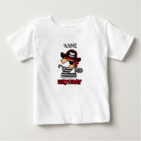Personalised Pirate 2nd birthday t-shirt