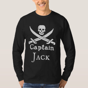 Personalised Pirate Captain Long Sleeve T-Shirt