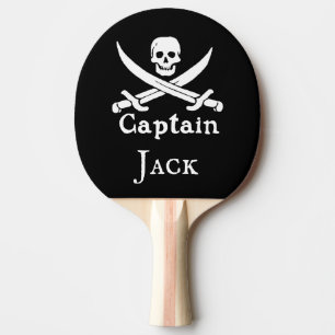 Personalised Pirate Captain Ping Pong Paddle