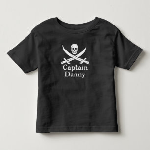 Personalised Pirate Captain Toddler T-Shirt