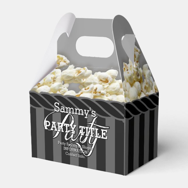 Personalised Pirate Day Party Favour Box (Front Side)