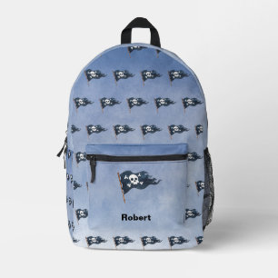 Personalised Pirate Flag Custom Printed Backpack