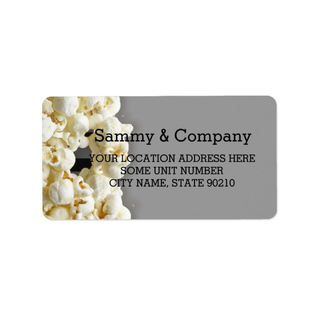 Personalised Pirate Party Label (Front)