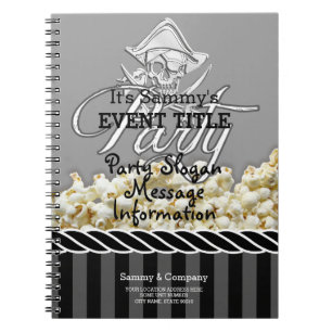 Personalised Pirate Party Notebook