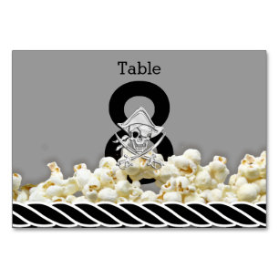 Personalised Pirate Party Table Number