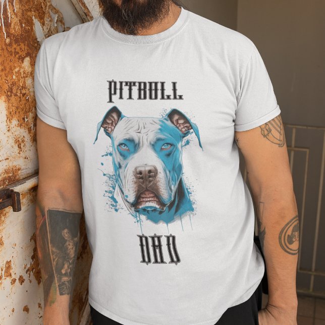 Personalised Pitbull Dad T-Shirt (Creator Uploaded)