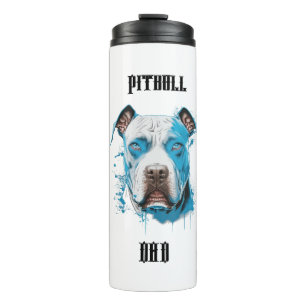 Personalised Pitbull Dad Thermal Tumbler