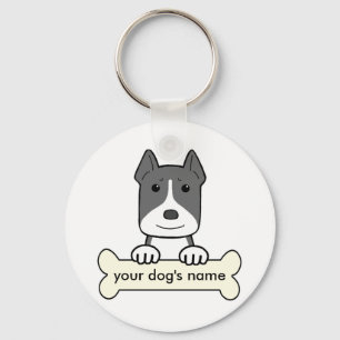 Personalised Pitbull Key Ring