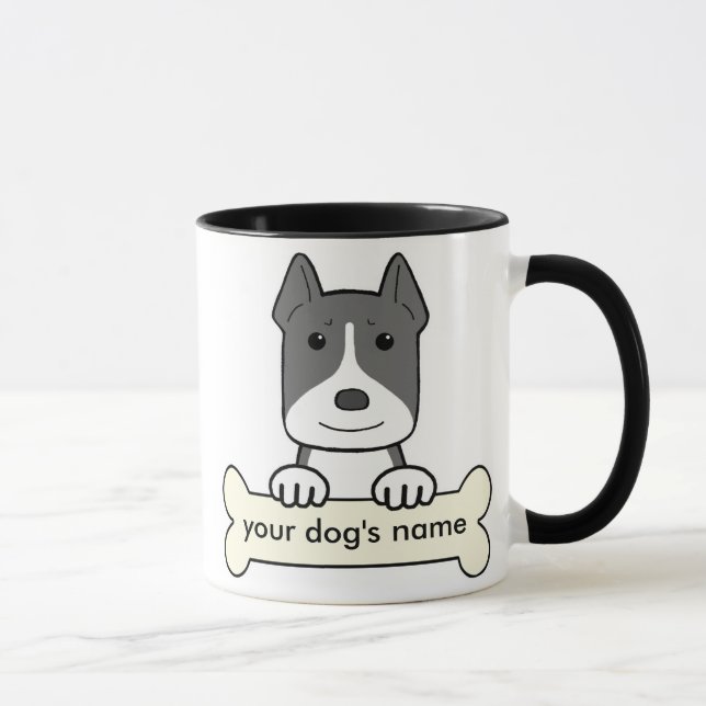 Personalised Pitbull Mug (Right)