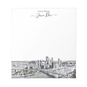 Personalised Pittsburgh Skyline Notepad