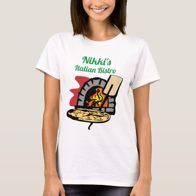 Personalised Pizza Oven T-Shirt (Front)