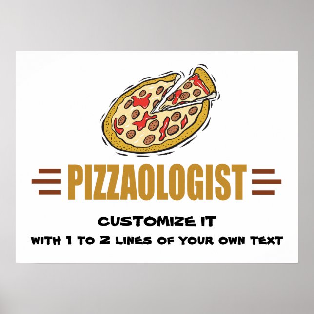 Personalised Pizza Poster (Front)