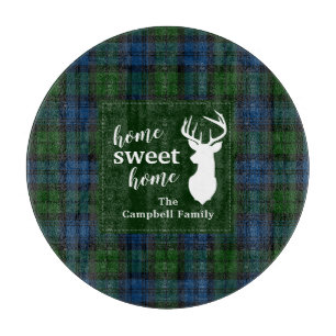 Personalised Plaid Tartan Clan Campbell Military Cutting Board