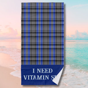Personalised Plaids Beach Retirement Gifts for Dad Beach Towel
