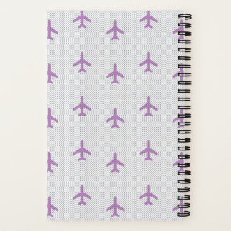 Personalised Plane Spiral Notebook
